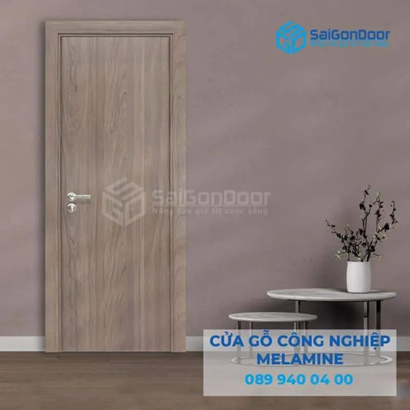 Mẫu cửa gỗ MDF Melamine đẹp, đa dạng màu sắc