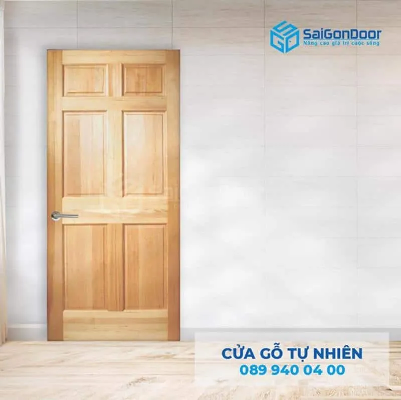 Cửa gỗ tự nhiên cao cấp cho không gian phòng ngủ