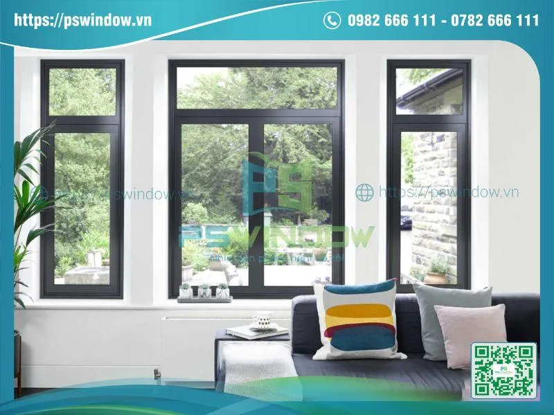 Cửa kính phòng khách hiện đại