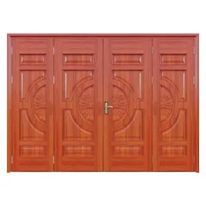 Cửa Thép Vân Gỗ 4 Cánh Cân | Mã A44-K.03HK