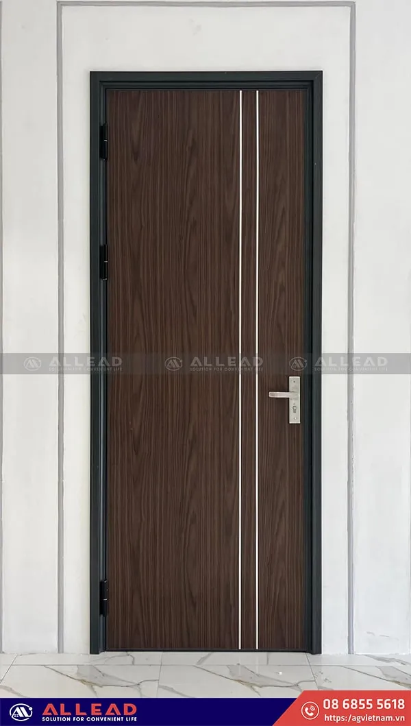 Cửa thông phòng nhôm vân gỗ cao cấp