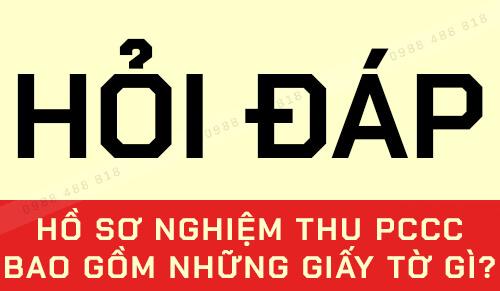 Hồ sơ PCCC với các giấy tờ chứng nhận pháp lý và dấu đỏ xác nhận của cơ quan chức năng