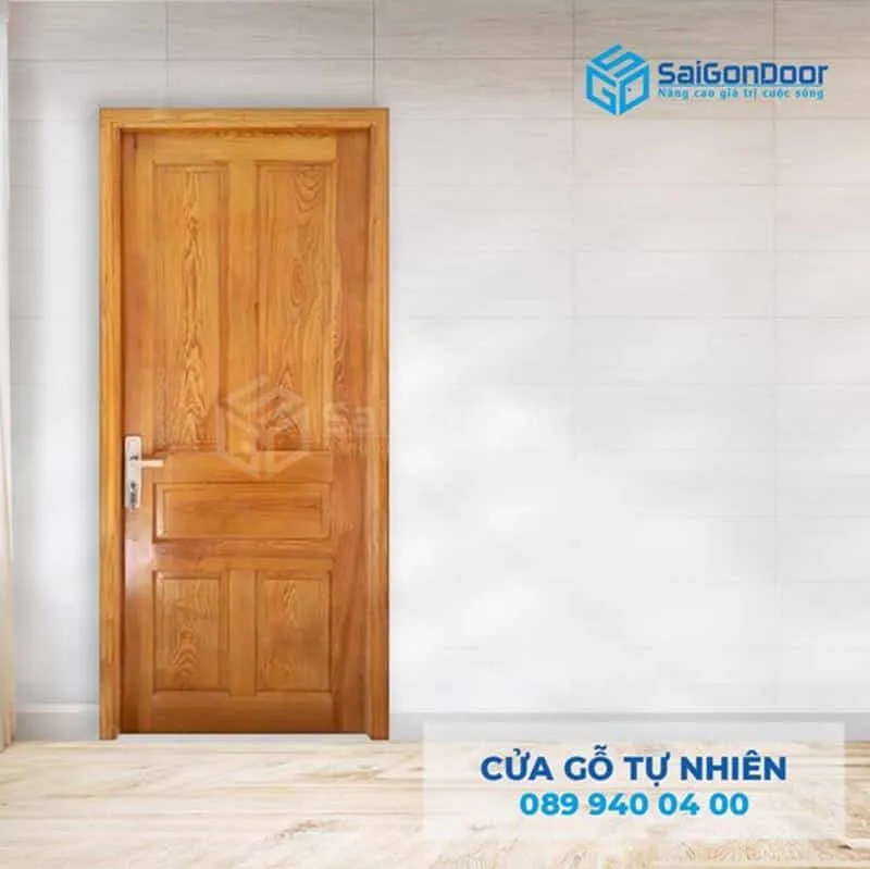 Thiết kế cửa gỗ tự nhiên đẹp, bền bỉ theo thời gian