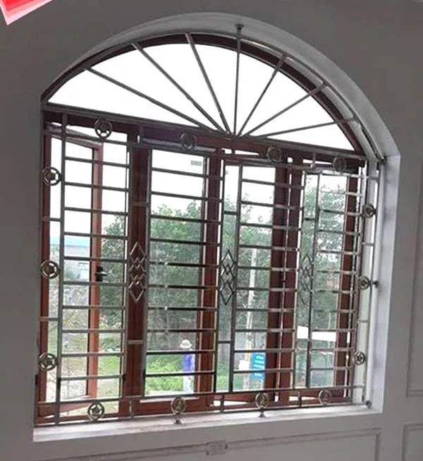 Khung song cửa sổ inox vòm, độc đáo