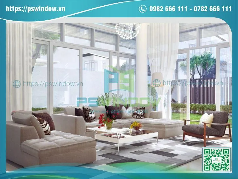 Chọn mẫu cửa phòng khách phù hợp kiến trúc