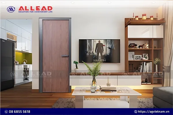 Cửa thông phòng nhôm kính hệ SE90