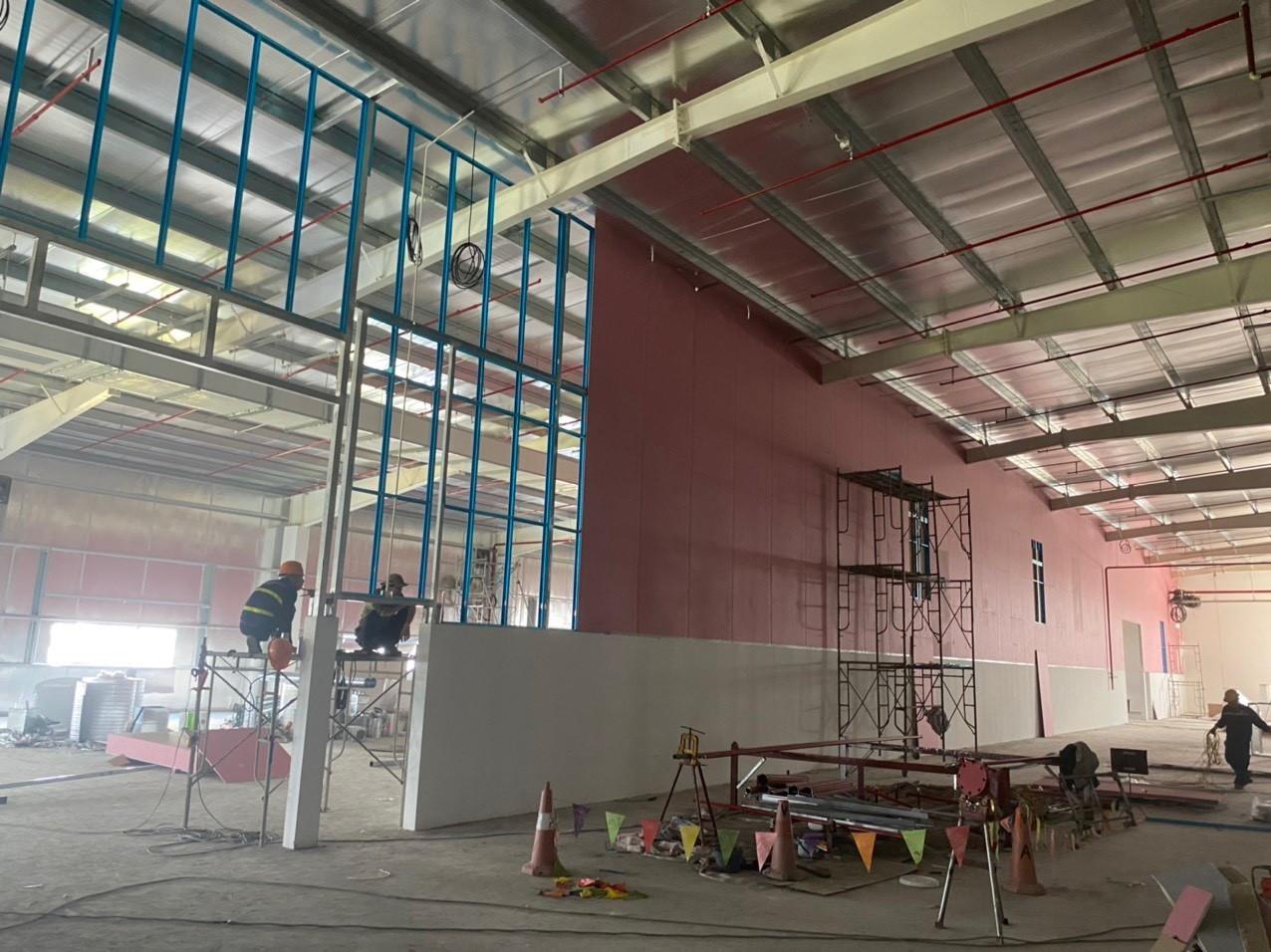 Tấm thạch cao chống cháy chất lượng cao với tem chứng nhận tiêu chuẩn an toàn PCCC