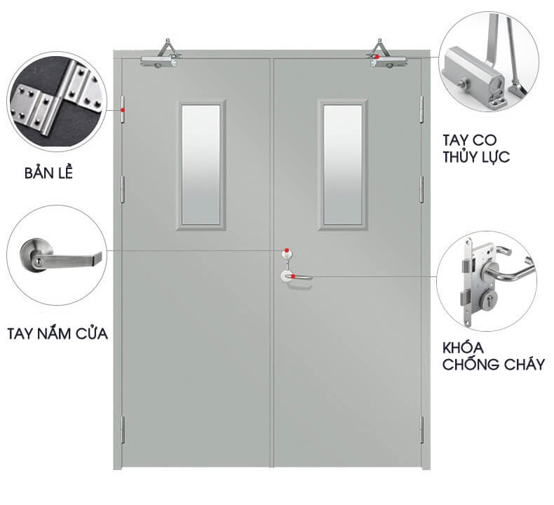 Trang chủ 10 Cấu tạo cửa thép chống cháy 2 cánh