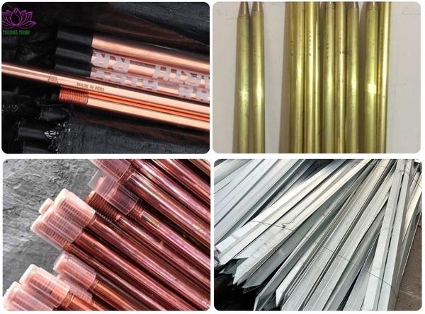 hinh anh cac loai thanh tiep dia (coc tiep dia) thong dung