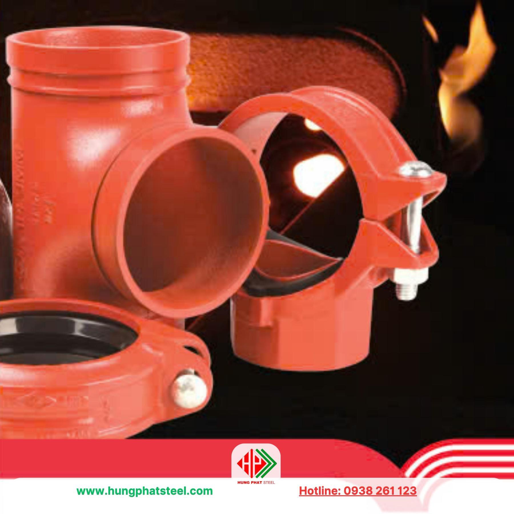 Hình ảnh minh họa các loại cút 90 độ phổ biến trong hệ thống PCCC: ren, rãnh, hàn